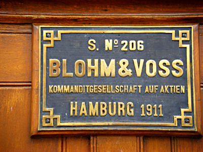 Schild Passat Priwall Travemünde Blohm und Voss Hamburg