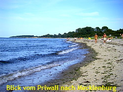 Blick vom Priwall Travemünde nach Mecklenburg Vorpommern